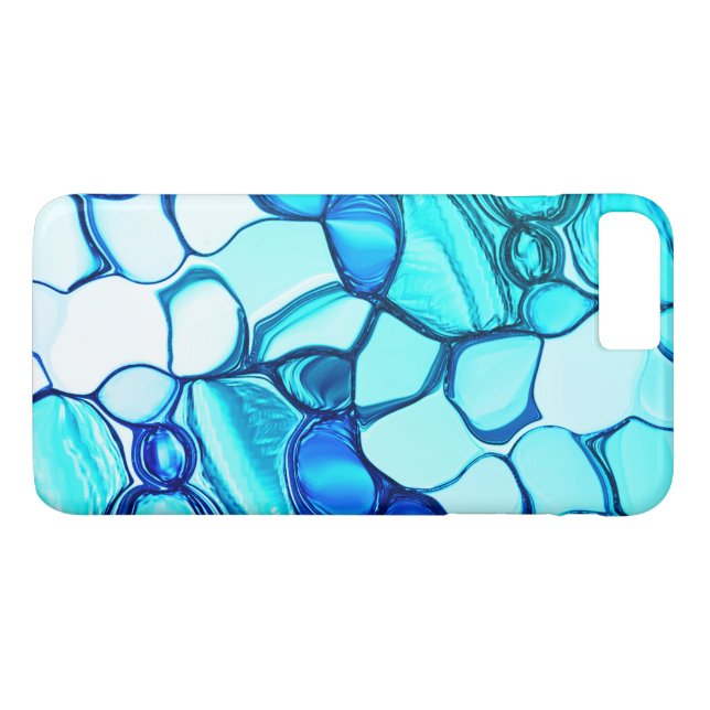 Capa Para iPhone, Case-Mate Pedras redondas em tons semelhantes ao aquamarino (Verso (Horizontal))