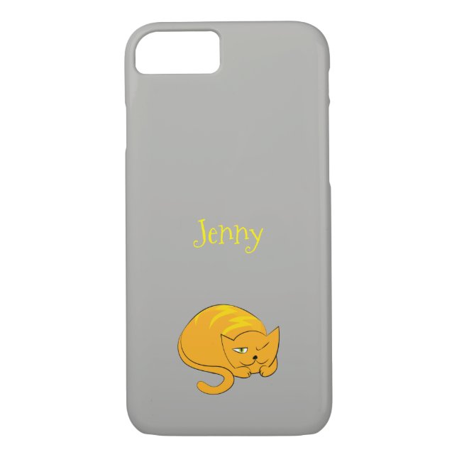 Capa Para iPhone, Case-Mate Peeking Orange Cat (Verso)
