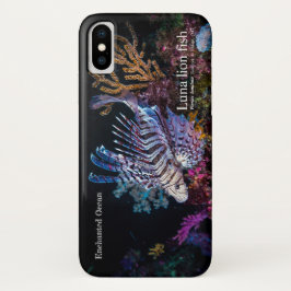 Capa Para iPhone X Peixe-leão-luna, Pterois lunulata,