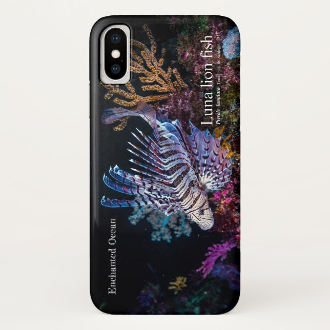 Capa Para iPhone, Case-Mate Peixe-leão-luna, Pterois lunulata, (Verso)