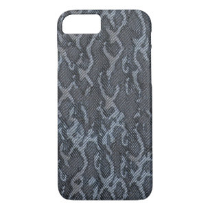 Capa iPhone 8/ 7 Pele de Cobra Cinza azul