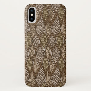 Capa Para iPhone X Pele de cobra estilizado