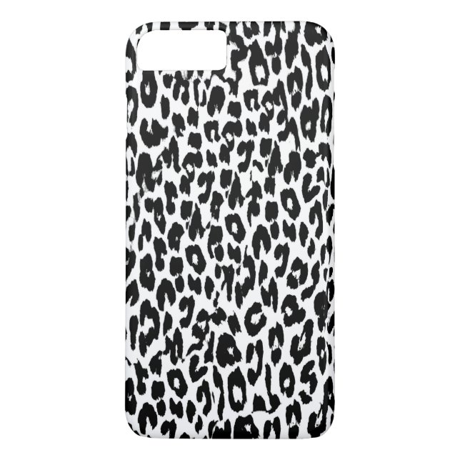 Capa Para iPhone, Case-Mate Pele Preta-Leopardo Pele (Verso)