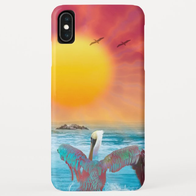 Capa Para iPhone, Case-Mate Pelicanos castanhos SUN BEIJADOS PELICANOS (Verso)