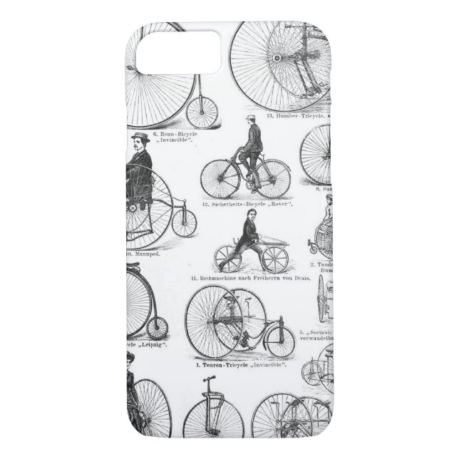 Capa Para iPhone, Case-Mate Penny Farthing de Bicicleta de Alta Roda (Verso)