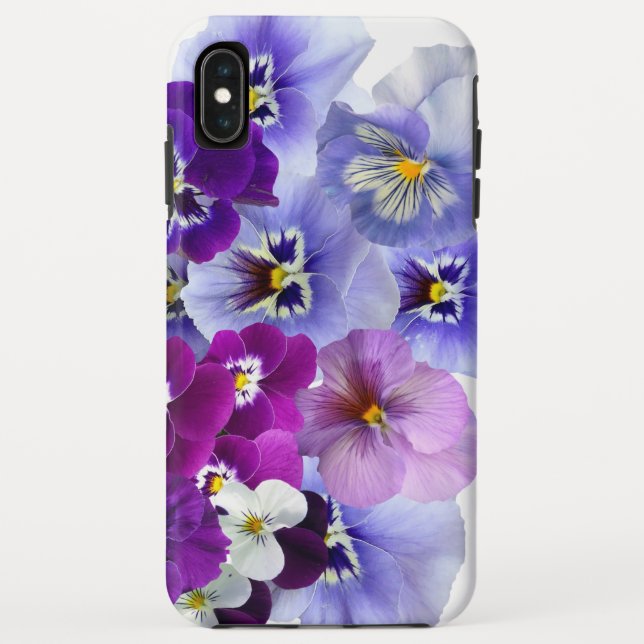 Capa Para iPhone, Case-Mate Pensées Roxas Florais Pensée (Verso)