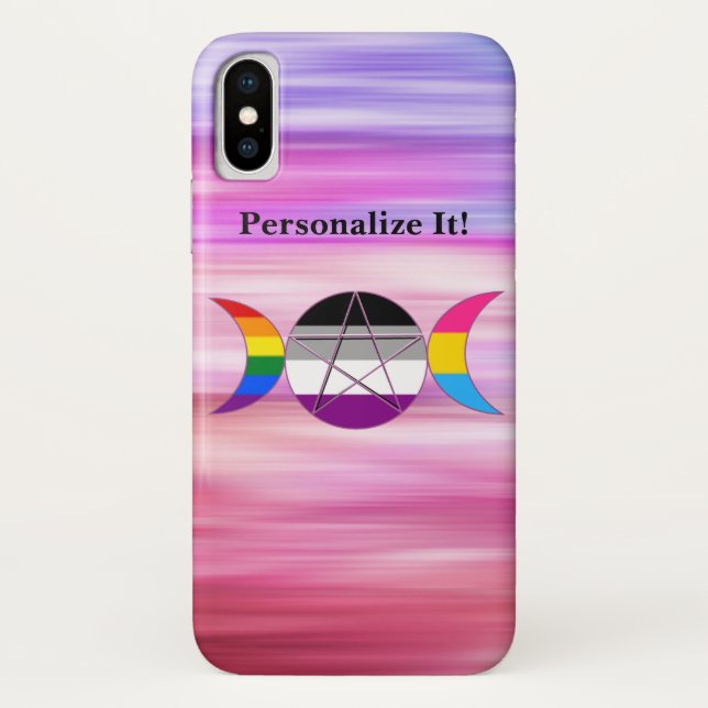 Capa Para iPhone, Case-Mate Pentáculo personalizável da deusa da Lua Tripla do (Verso)