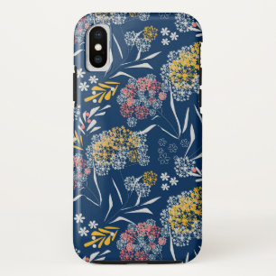 Capa Para iPhone Da Case-Mate Pequenas flores bonitinhas sem costura marinho de