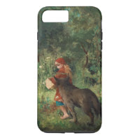 Pequeno Chapéu Vermelho, pintura de arte