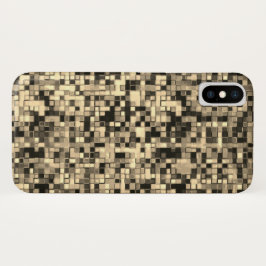 Capa Para iPhone Da Case-Mate Pequenos quadrados ou azulejos enevoados em bege o