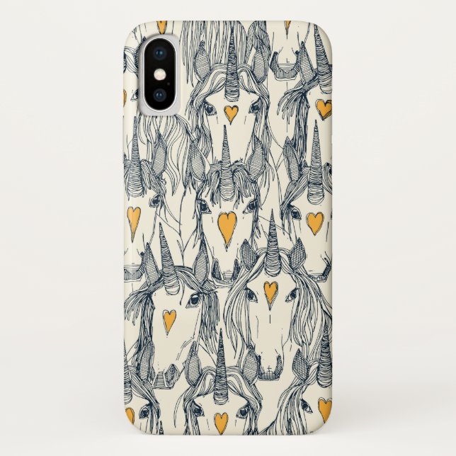 Capa Para iPhone, Case-Mate pérola índia amada unicorn (Verso)