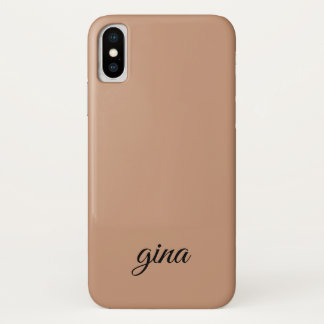 Capa Para iPhone Da Case-Mate Personalização de Trendy Brown Elegante
