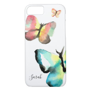 Capa iPhone 8/ 7 Personalizada, Borboleta aquosa