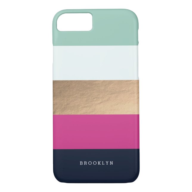 Capa Para iPhone, Case-Mate Personalizado | Filas brilhantes (Verso)