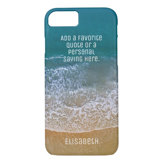 Capa Para iPhone, Case-Mate Personalizar a costa da praia das ondas de praia (Verso)