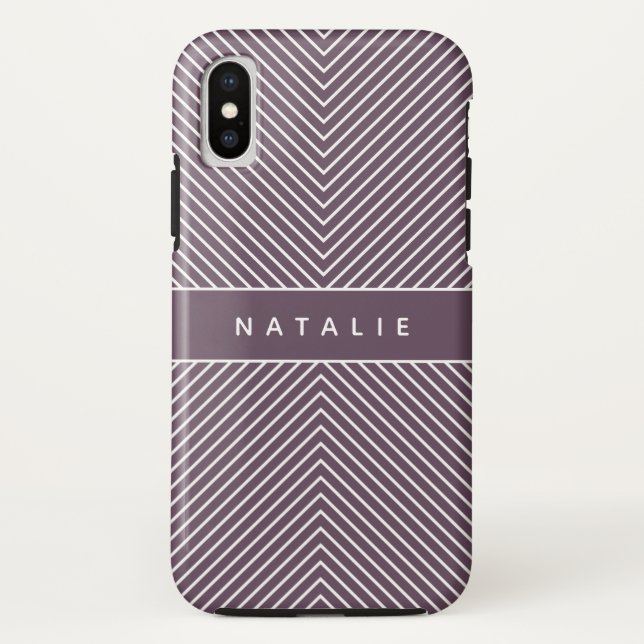 Capa Para iPhone, Case-Mate Personalizar faixas geométricas modernas, ousadas  (Verso)