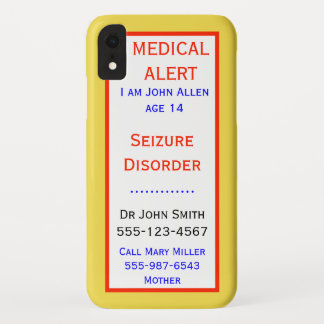 Capa Para iPhone Da Case-Mate Personalizar Informações de Alerta de Emergência M