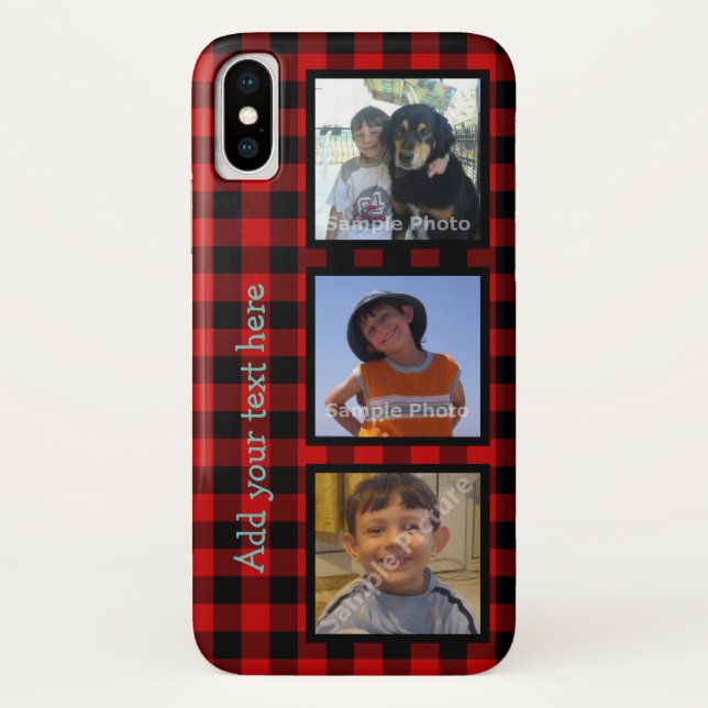 Capa Para iPhone, Case-Mate Personalize Com Fotos E Xadrez De Lenhador (Verso)