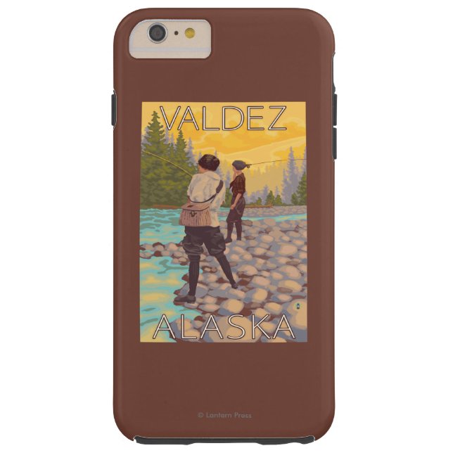 Capa Para iPhone, Case-Mate Pesca com mosca das mulheres - Valdez, Alaska (Verso)