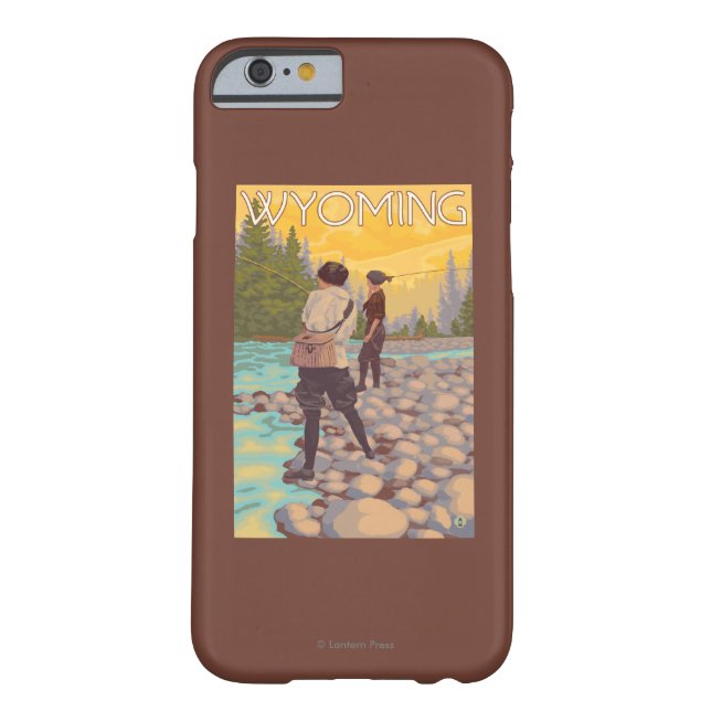 Capa Para iPhone, Case-Mate Pesca com mosca das mulheres - Wyoming (Verso)