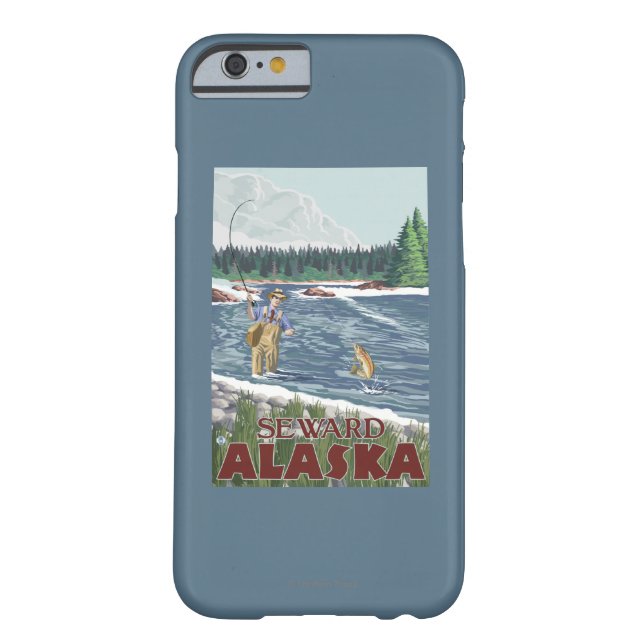 Capa Para iPhone, Case-Mate Pescador da mosca - Seward, Alaska (Verso)