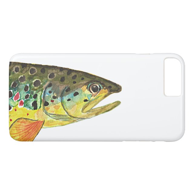 Capa Para iPhone, Case-Mate Pescador de pesca de truta marrom (Verso (Horizontal))