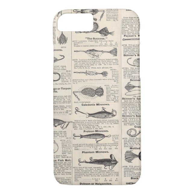 Capa Para iPhone, Case-Mate Pescarias Vintage: Pescador antigo dos anos 1900 (Verso)