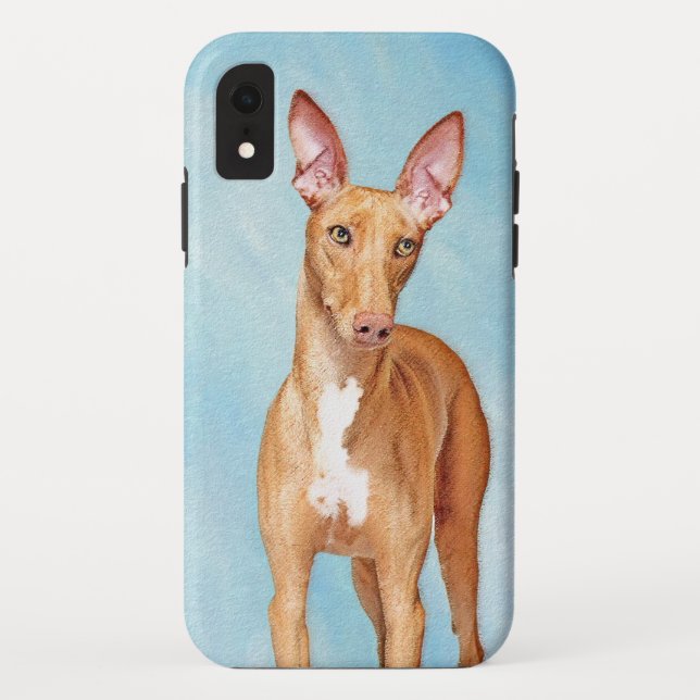 Capa Para iPhone, Case-Mate Pharaoh Hound Painting - Arte Cachorra Original (Verso)