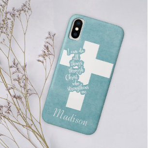 Capa Para iPhone Da Case-Mate Philippians 413 Eu posso fazer tudo através do Cri