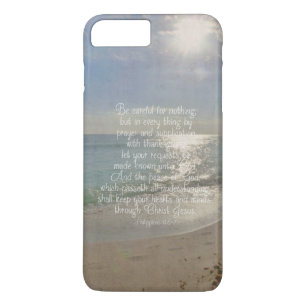 Capa Para iPhone Da Case-Mate Philippians 4:13 Peace Bíblia Verse Beach Christia