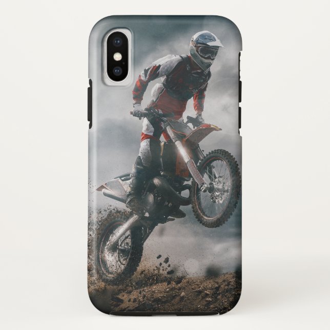 Capa Para iPhone, Case-Mate Piloto de Motocross (Verso)