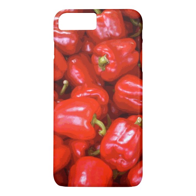 Capa Para iPhone, Case-Mate Pimentos vermelhos na imagem posterizada (Verso)
