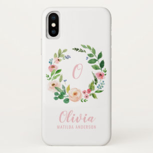 Capa Para iPhone Da Case-Mate Pincel cor-de-água cor-de-rosa estrelado