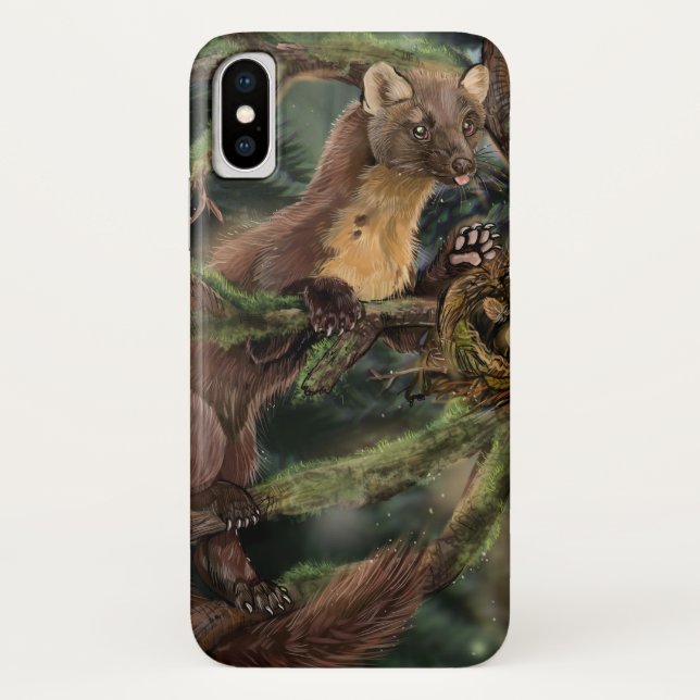 Capa Para iPhone, Case-Mate Pine Marten Europeu (Verso)