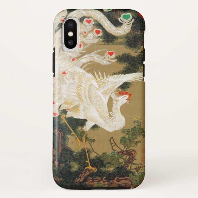 Capa Para iPhone, Case-Mate Pine Tree & Phoenix (Love Heart Phoenix), Jakuchu (Verso)