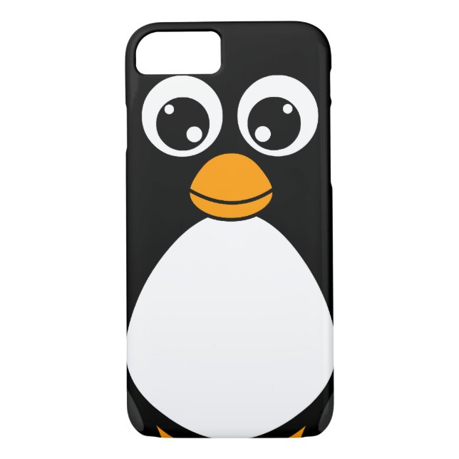 Capa Para iPhone, Case-Mate Pinguim bonito dos desenhos animados preto e (Verso)