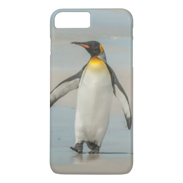 Capa Para iPhone, Case-Mate Pinguim caminhando na praia (Verso)