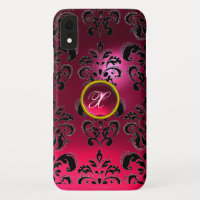 PINK FUCHSIA BLACK GEM MONOGRAMA