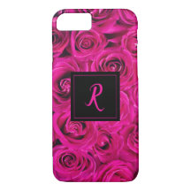Pink Rose's Monogrammed