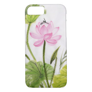 Capa iPhone 8/ 7 Pintura da aguarela da flor de Lotus 2