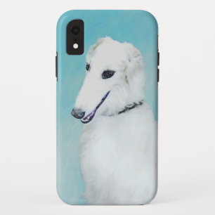 Capa Para iPhone Da Case-Mate Pintura de Borzoi (branca) - Arte de Cão Original