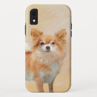 Pintura de Cachorro Chihuahua de Pelo Longo Arte O