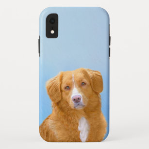 Capa Para iPhone Da Case-Mate Pintura de Cão de Retriever com Pedra Nova Escócia