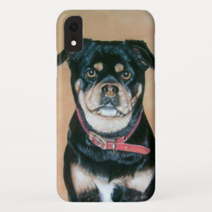 Capa Para iPhone Da Case-Mate pintura de cãozinho com retrato de preto e tan