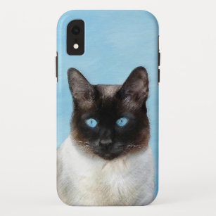 Capa Para iPhone Da Case-Mate Pintura de Gatos Siameses - Arte de Gato Original 