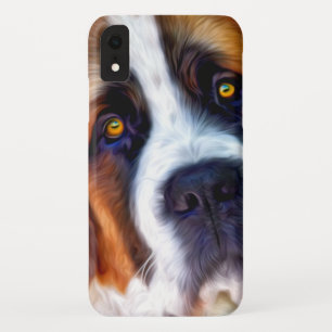 Capa Para iPhone XR Pintura do cão de St Bernard
