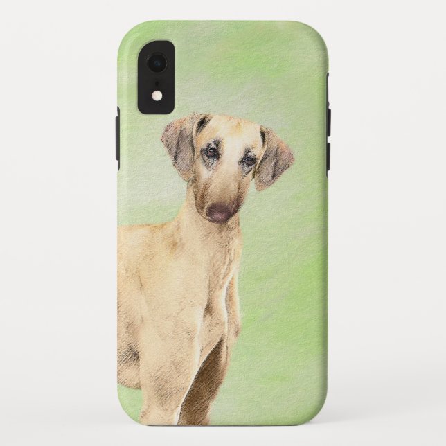 Capa Para iPhone, Case-Mate Pintura em Sloughis - Arte Cachorra Original (Verso)