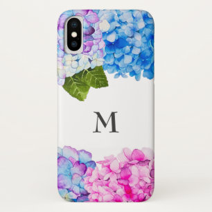 Capa Para iPhone Da Case-Mate Pintura floral da aguarela do Hydrangea do
