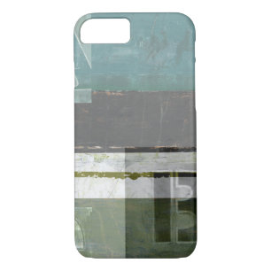 Capa iPhone 8/ 7 Pintura Moderna com Letras Cortadas