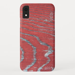 Capa Para iPhone Da Case-Mate pintura vermelha resistida na madeira